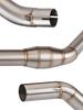 CFMOTO NK400/NK650 Stainless Steel Silencer Exhaust Pipe with Backpressure Drum.