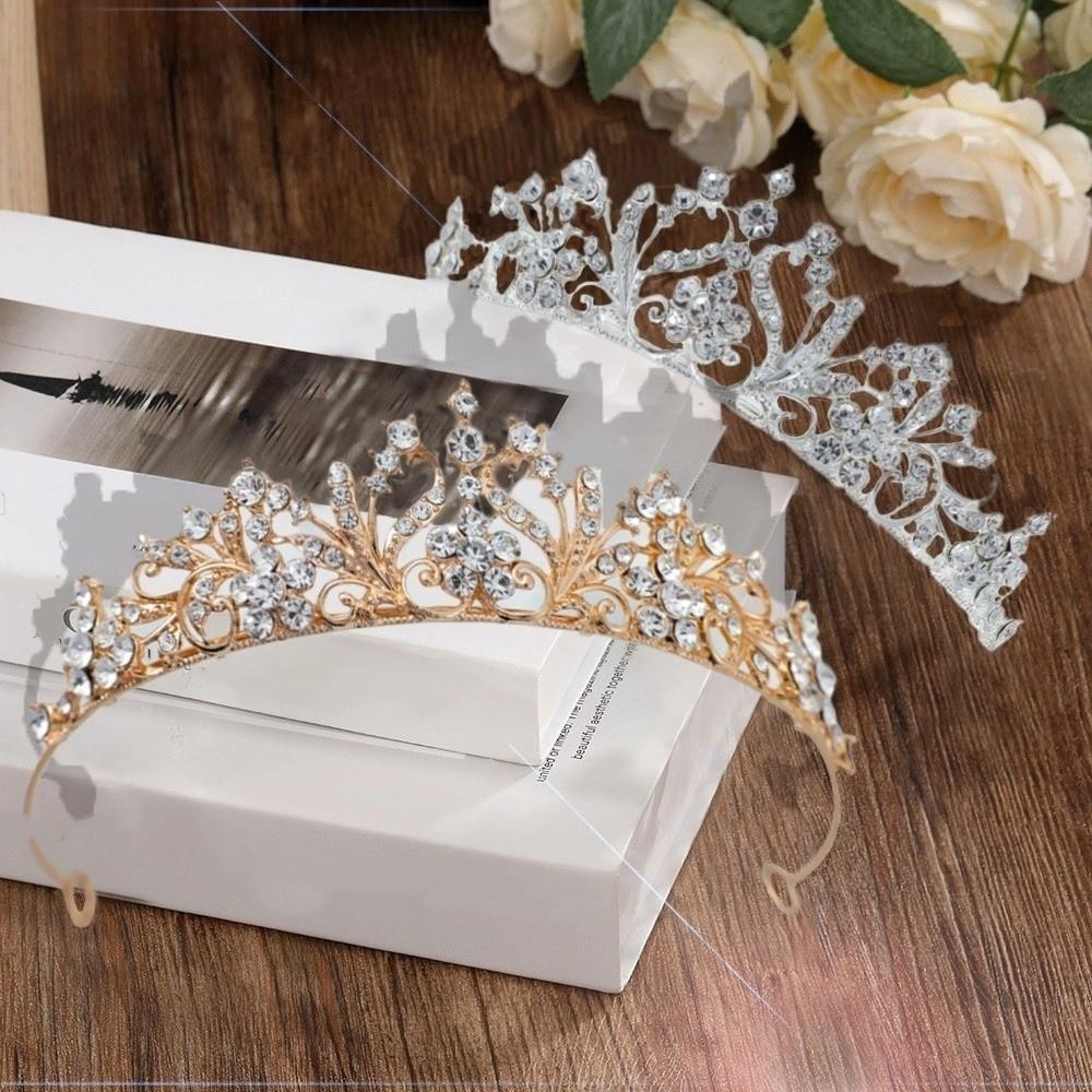Elegant Rhinestone Diadem Sparkling Bride Wedding Tiaras Hair Hoop Bridal Crown  Special Occasion