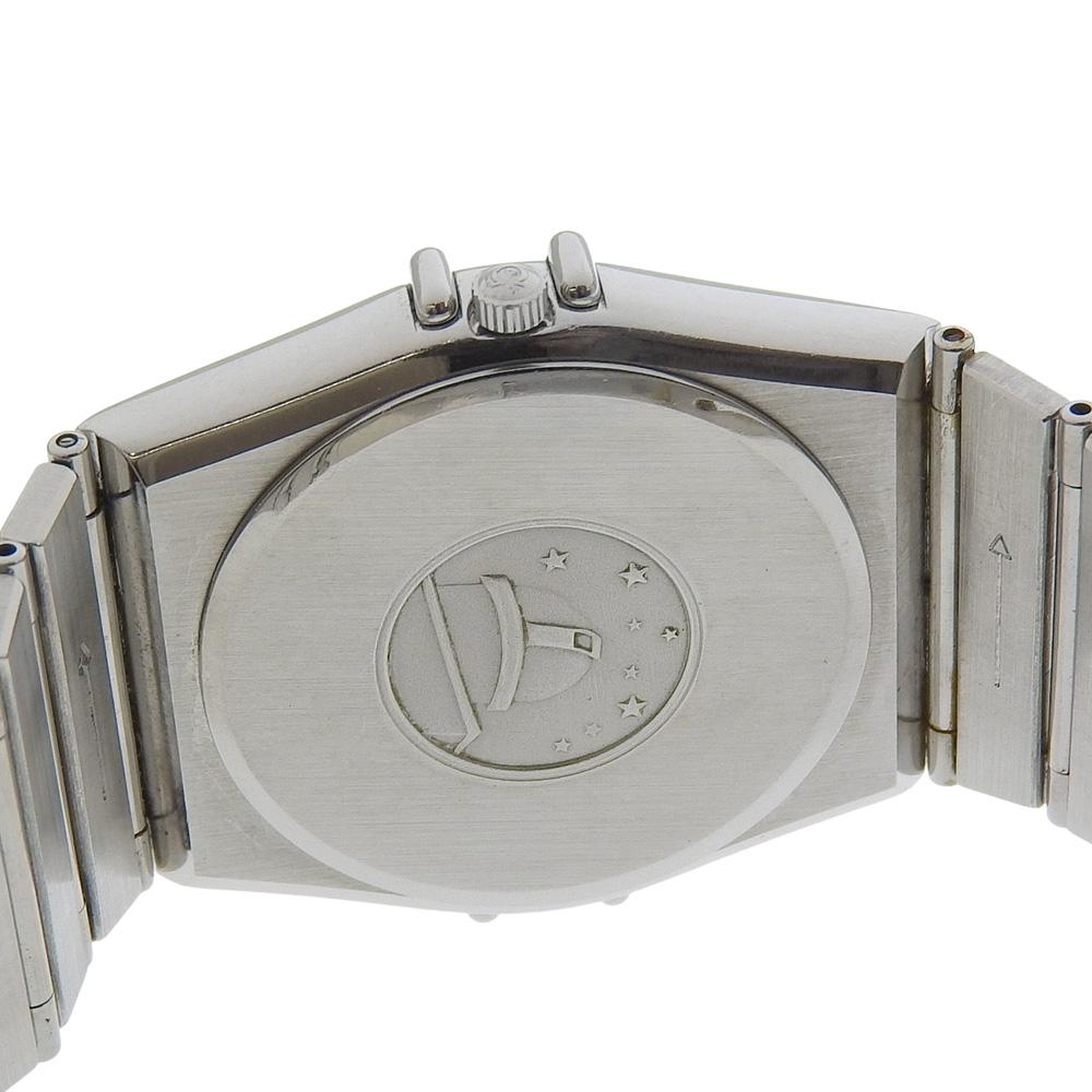 Omega Ceasuri Constellation Argintiu Cadran Argintiu Oțel Inoxidabil Cuarț Analogic bărbați Folosit