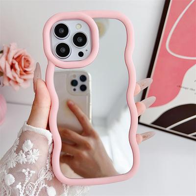 Mirror Shockproof Phone Case for Samsung Galaxy A15 A25 A55 A35 A14 A54 A34 A24 Cute Camera Protection Back Aesthetic Cover Casing