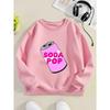 Kids Sweatshirt,Crew Neck Sweatshirt with Fashionable Halloween/Christmas Print and Trendy Elements,Soft Cotton Sweatshirt