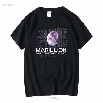 Marillion Sonidos En Gira 2013 Banda Rock Camiseta Negra TE6759 Vintage Lavado Top Para Uso Diario Cómodo Moda Elegante