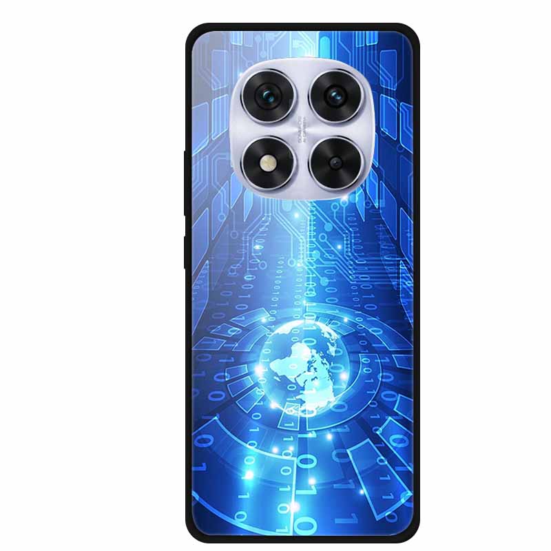 Tempered Glass Case For Redmi Note 14 Pro Coque 14Pro Flowers Phone Cases For Xiaomi Redmi Note14 Pro Hard Back Cover Case Funda