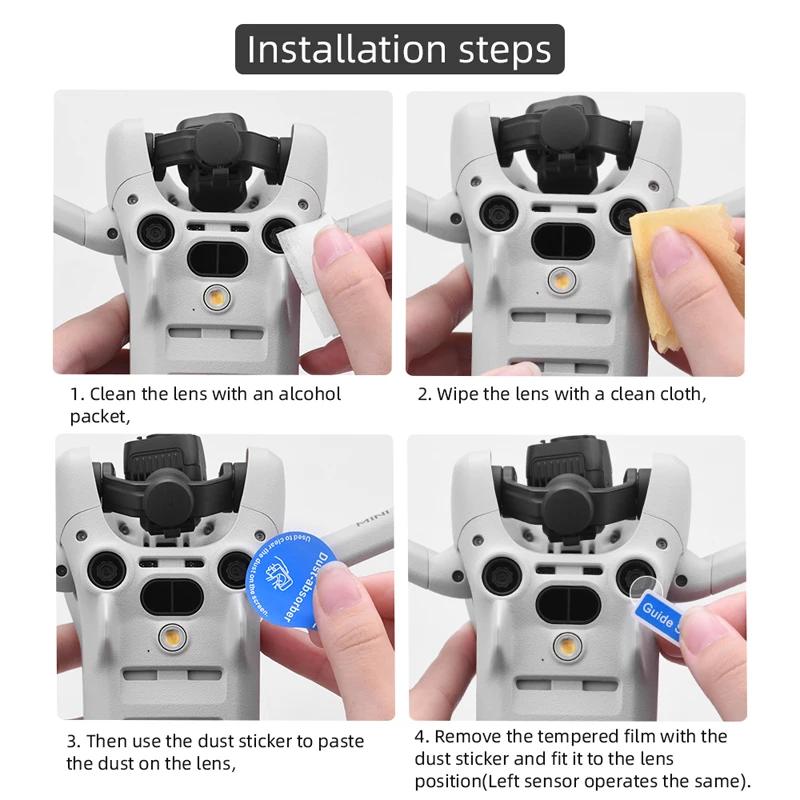 Gimbal Camera Lens 9H Tempered Film for DJI Mini 4 Pro Vision Sensor Tempered Glass Protector Film Drone Accessorry