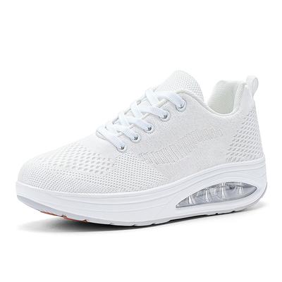 Women Walking Shoes Air Cushion Non Slip Orthopedic Shoes Ladies Platform Mules Breathable Wedge Female Sneakers
