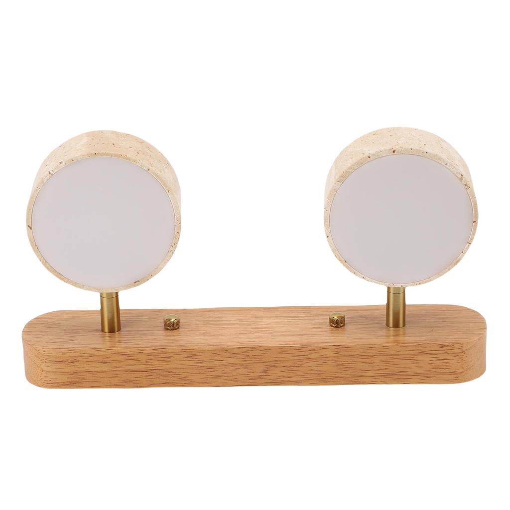 Modernes zylindrisches Wandleuchten-Set mit 2 drehbaren Leuchten, Naturstein-LED, für Eingangsbereiche, Küchen, Ankleidebereiche