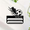 Football Medal Holder Tin Sign Wall Decor Metal Plaque Award Display Rack Man Cave Soccer Team Gift