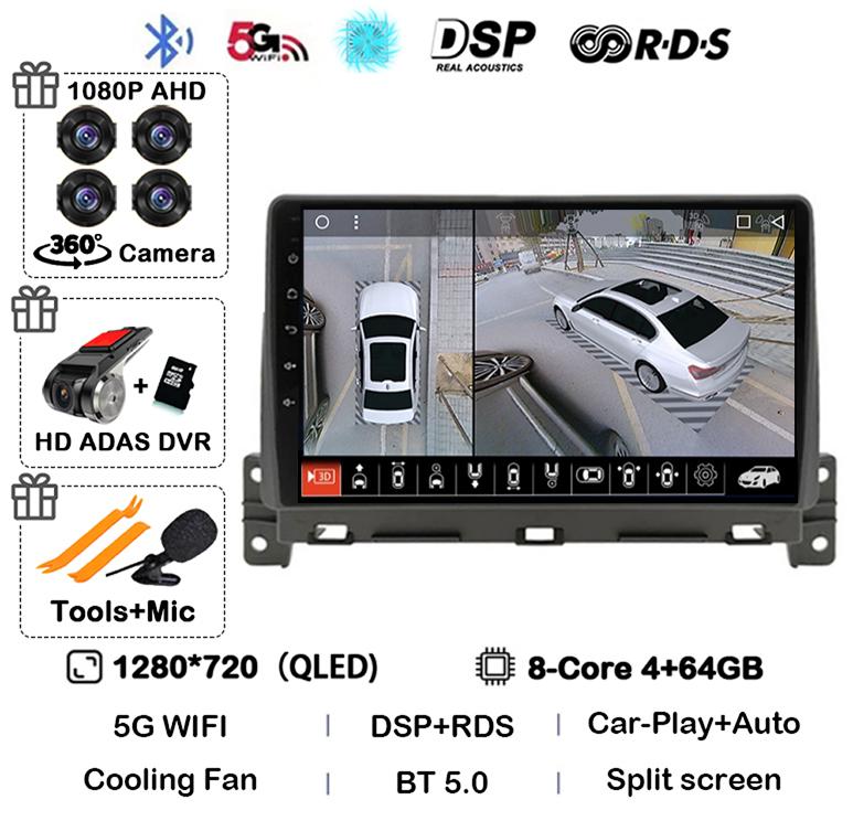 Android 14 Carplay Auto Car Radio For Great Wall Wingle 7 2018 2019 2020 Stereo Video GPS Navigation WIFI Multimedia Player DSP