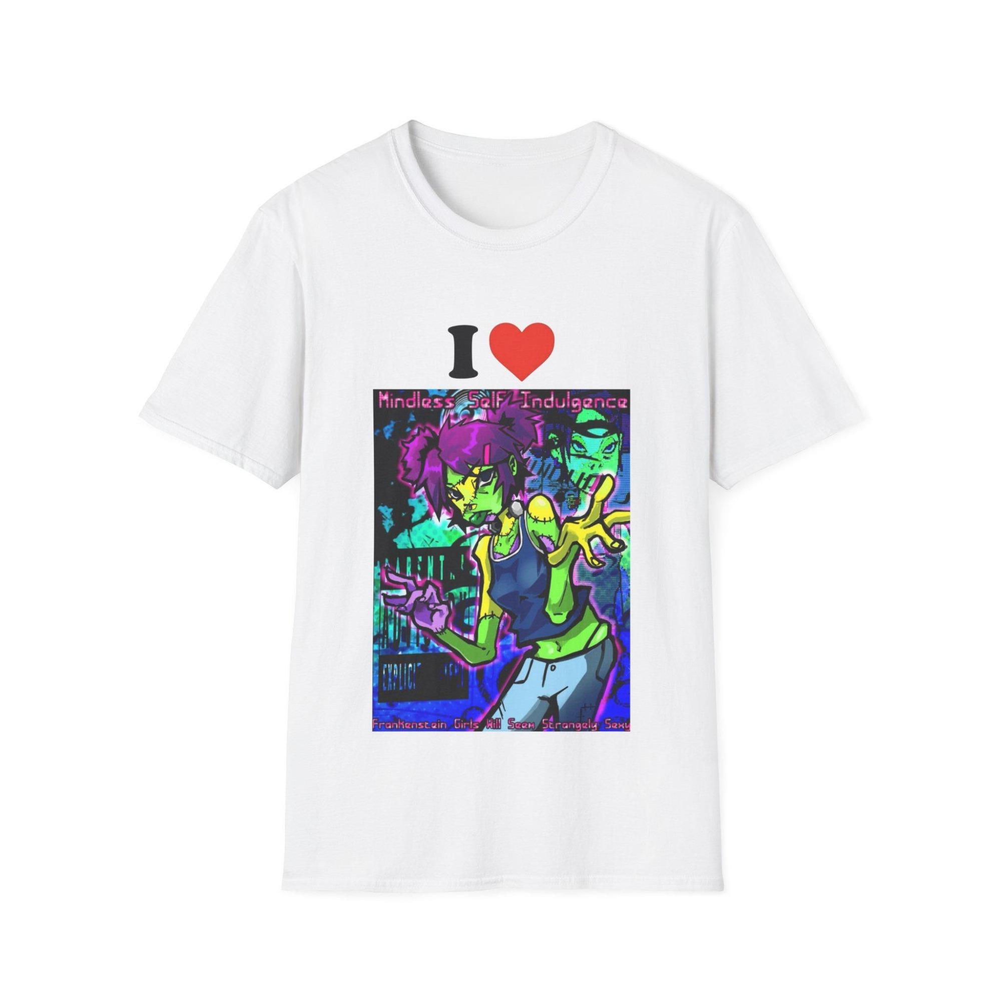 I Love Mindless Self Indulgence Frankenstein Girls T-shirt L