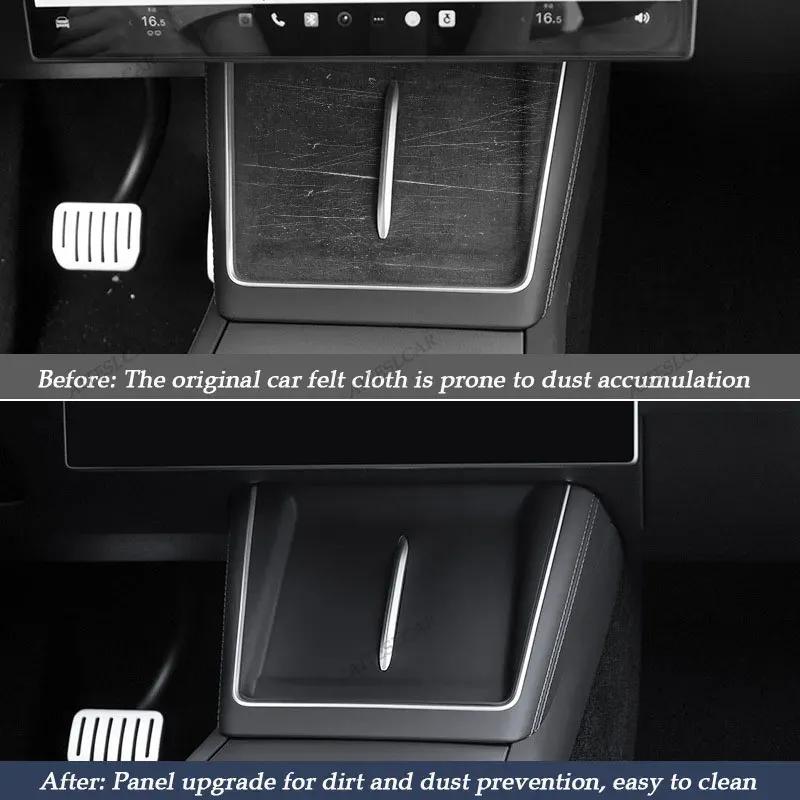 For Tesla Model YL 6-seater Version Center Console Wireless Charging Silicone Pad Anti Slip YL Car Modification Car Car Sticker