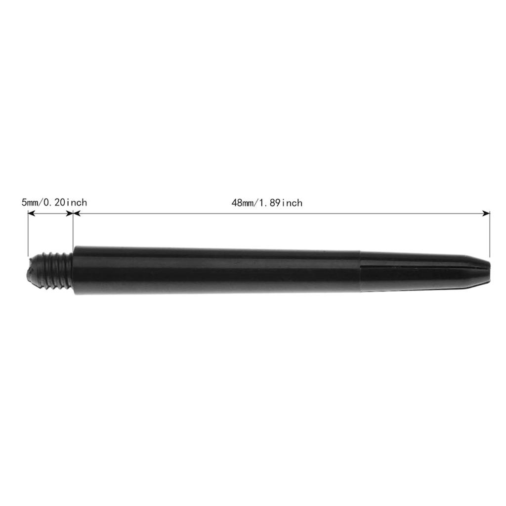 100 Stück/Set Dartschaft Nylon Kunststoff Dartschaft Schwarze Dartspitze Kurze Dartschäfte Gewindeschaft Dartpfeile Werfen