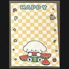 10Pcs Cute Cartoon Puppy Grid Card Head Card Back Kpop Star 3 Inch Photo Card DIY Decor Packing Material Gift Packaging