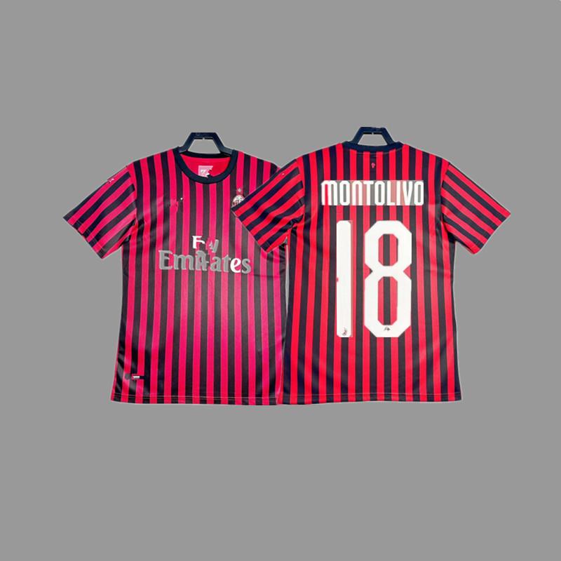 AC vintage jersey football jersey Maldini Tonali Ibka Piatek Shevchenko jersey