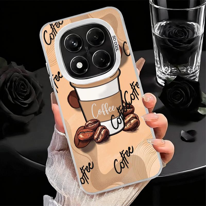 Black Coffee Fashion Style Soft Phone Case for Samsung Galaxy S24 S25 FE S26 Edge S23 Ultra S22 Plus S21 + Shockproof Cover Back