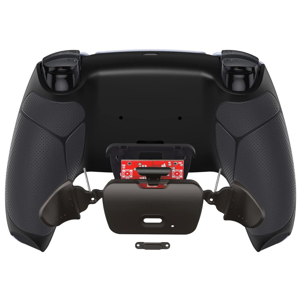 eXtremeRate Programmable Back Paddle Metal Version Rise Remapping Kit for PS5 Controllers Upgrade Board for PS5 Controllers with Redesigned Black Back