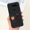 For LG V30 Case LG V35 ThinQ V40 V50 V50s ThinQ G8X ThinQ Soft Matte Silicone Coque Funda Back Cover Rabbit Flower Astronaut Bag