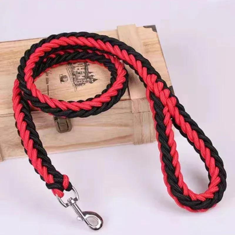 Nylon Dog Harness Leash For Medium Large Dogs Leads Pet Training Running Walking Safety Mountain Climb Dog Leashes Ropes Supply