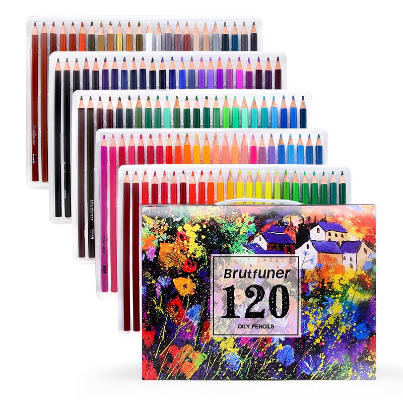 Exclusive Set: 260-Color Oil-Based Colored Pencils for Students & Graffiti Artists