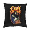 Vibrant Ozzy Osbourne Square Throw Pillow Case Decoration 3D Two Side Print Rock Band Heavy Metal Cushion Cover for Living Room