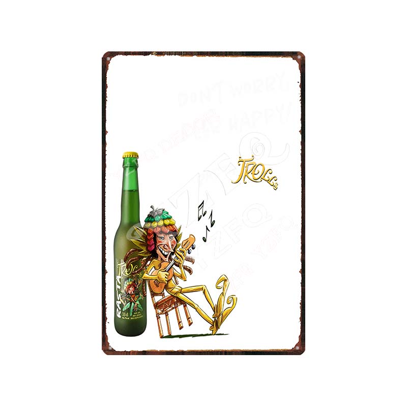 Belgium Beer DE Koninck Vintage Metal Tin Sign Retro Plates For Wall Bar Pub Art Kitchen Coffee Home Decor 30X20CM Gift DU-9193B