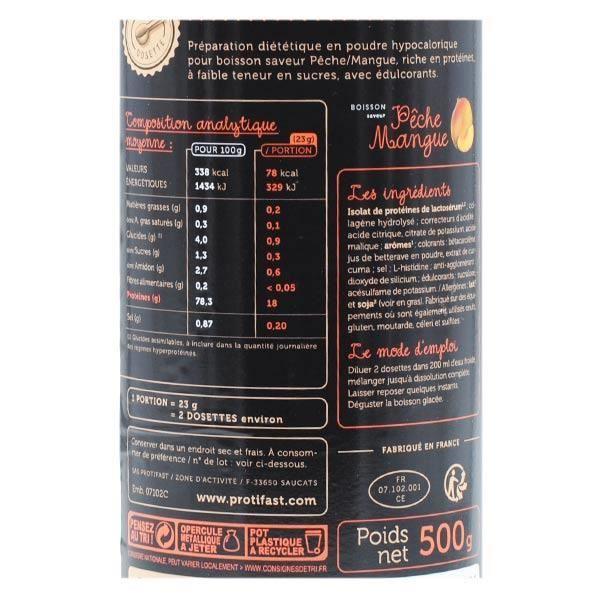 Protifast Boisson Hyperprotéinée Pêche Mangue Pot 500g