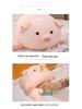 Extra Large Super Soft Pig Plush Toy - Lying Pig Hugging Pillow for Sleeping and Backrest