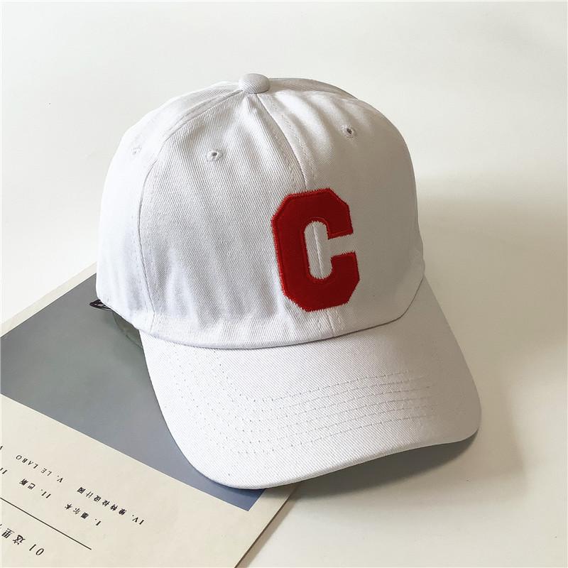 1pc Unisex C Letter Embroidery Baseball Cap,Soft Top Adjustable Casual Street Head Hats,Suitable for Daily Wear,Outdoor Sports