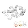 20Pcs Paper Clips Strong Clamping Force  Iron Little Duck Design Wide Application Small Binde