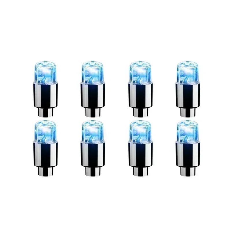 2/10pc Tire Valves Cap LED Lights Universal Car Motorcycle Bicycle Tyre Hub Motion Sensor Glowing Bulbs Cycling Lamp Accessories