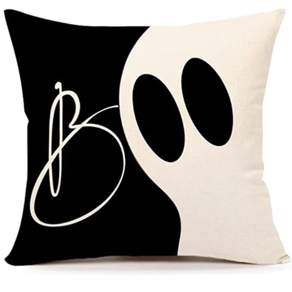 Halloween Themed Pillowcases: Spooky Pumpkins, Ghosts, and Witches! Sofa Cushion Cover, Holiday Party Decoration, Gift