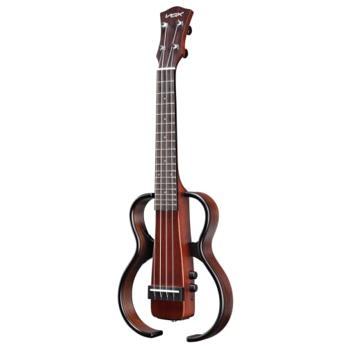 VOX VFU-1 Concert Ukulele with Headphone Jack and AUX Input, Silent Sound, Built-in Effects, Low-G, Rosewood