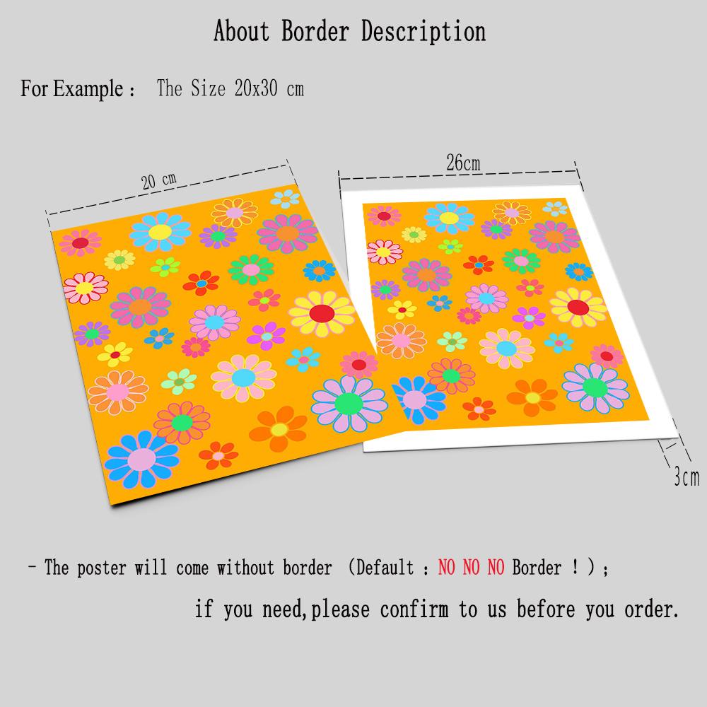 Customizable Colorful Heart Painting Abstract Flowers Mushrooms Posters and Prints Kids Room Girls Wall Art Picture