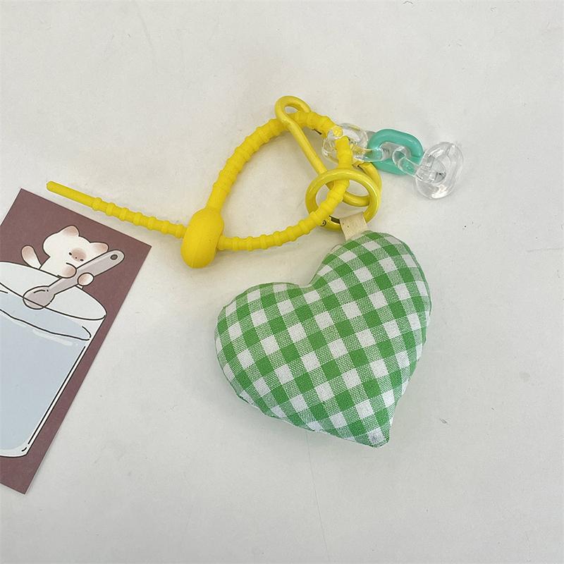 

Тканевый Плед Любовь Брелок Подвеска Сердце Брелок Простой Универсальный Украшение для Сумки Ювелирные Аксессуары