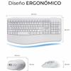 Keyboard and Mouse Subblim SUBKBC-DCOPW1 White Spanish Spanish Qwerty QWERTY