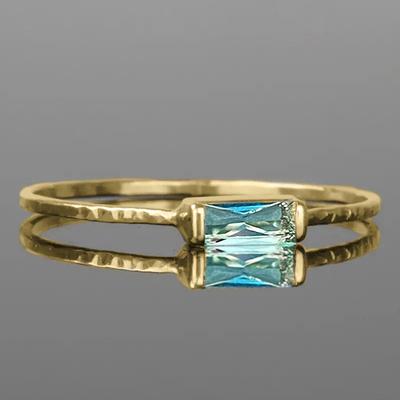 Simple Thin Ring Ring, Fashionable Women'S Geometric Quadrilateral Tail Ring