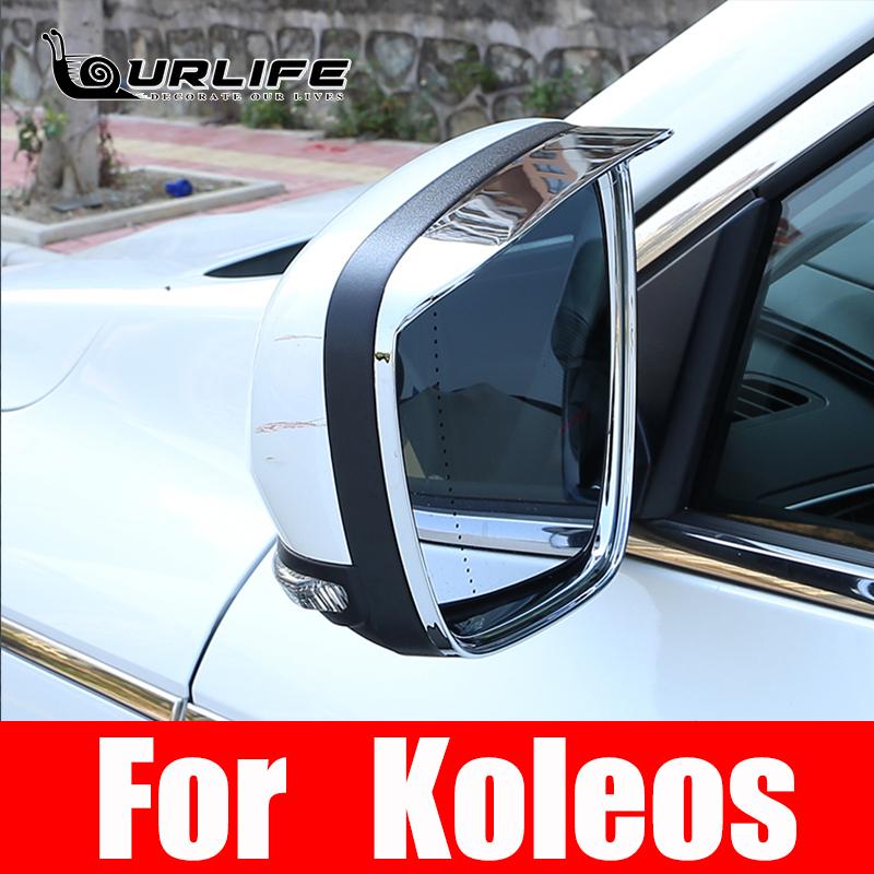 2 ks Kryt proti dešti na zpětné zrcátko Sluneční clona Kryt Střih Pro Renault Koleos 2017 2018 Nálepka na auto