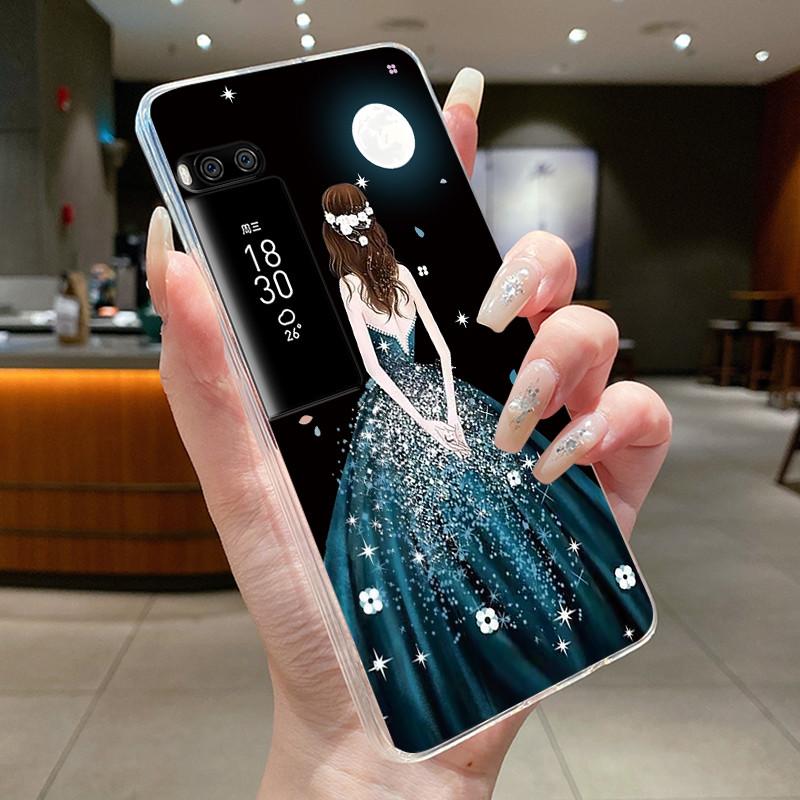 Phone Case For Meizu Pro 7 Case For Meizu Pro 7 Plus Capa Coque Flower Butterfly Thin Covers Transparent Soft Silicone TPU Cover