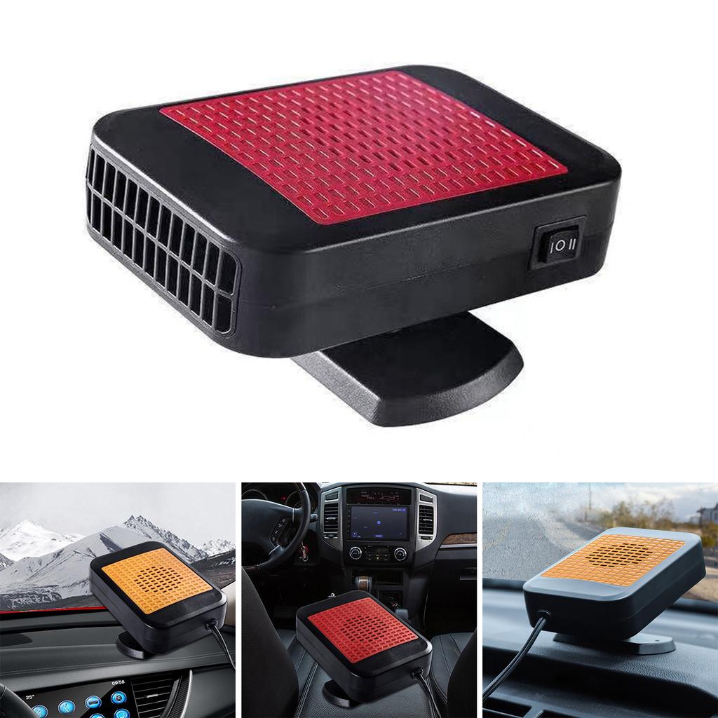 12V 200W Portable Car Heater Rapid Heating Dryer Windshield Defroster Hot Fan Warmer Air Blower Electric Window Demister
