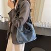 2025 Neue Denim-Tasche Damen Lässig Vielseitige Achseltasche Leicht Einfache Umhängetasche