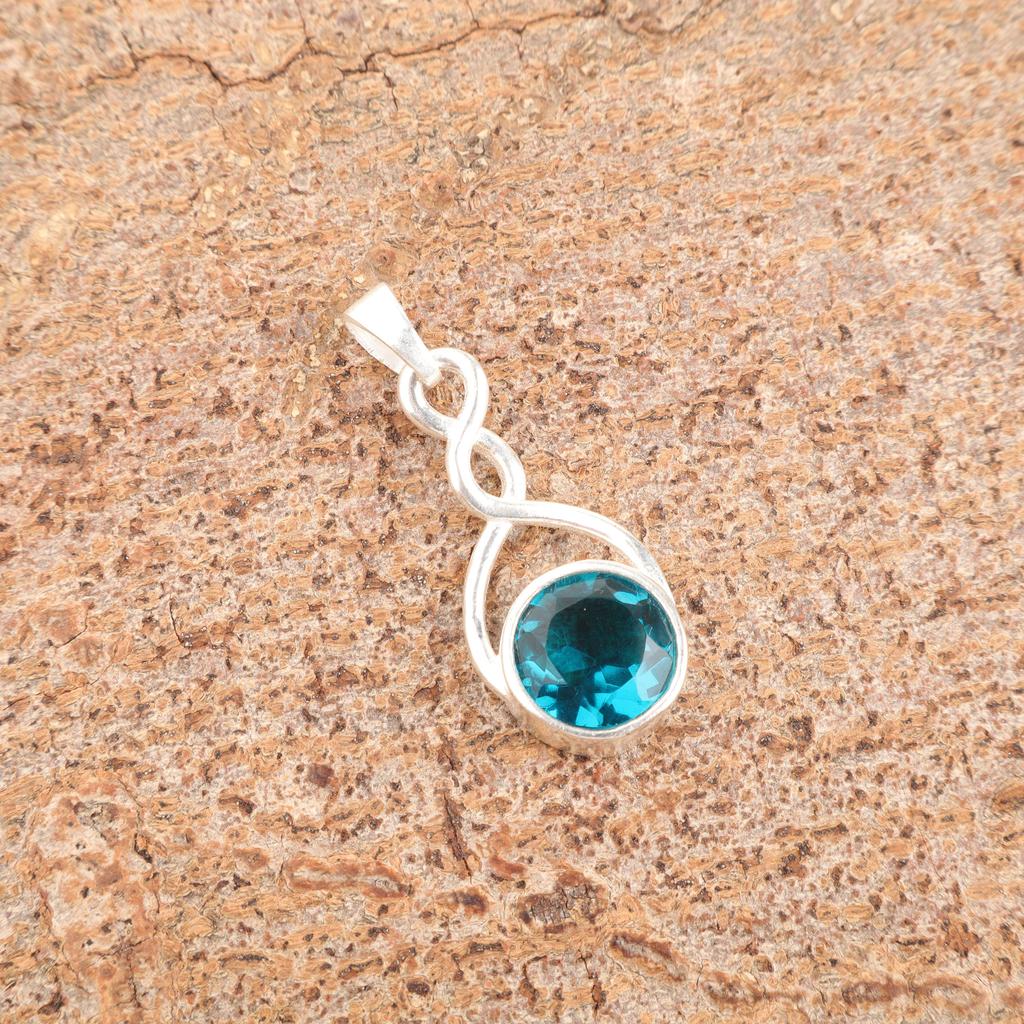 Apatite Gemstone Jewelry, 925 Solid Sterling Silver Jewelry, Handmade Gorgeous Silver Pendant For Thanksgiving Gift
