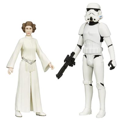 Star Wars Mission Series Luke Skywalker In Stormtrooper Disguise and Princess Leia Action Figures