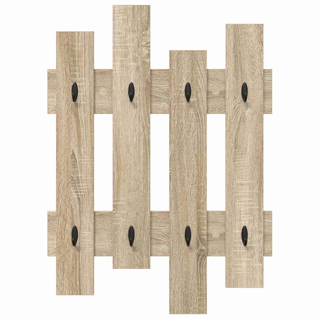Wall Mounted Nightstand In Sonoma Oak 60 X 3 X 82 Cm
