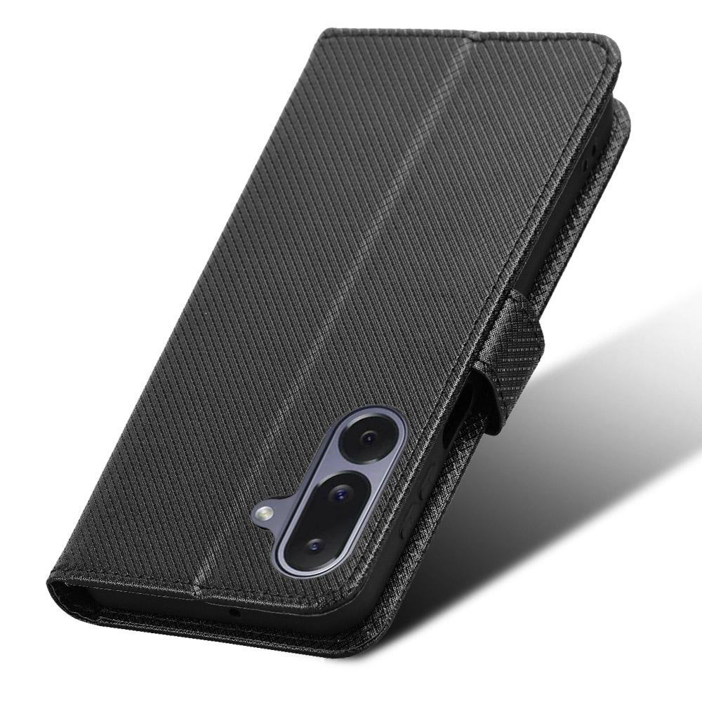 For Samsung Galaxy M36 5G Leather Wallet Case with Strap Diamond Texture Phone Cover