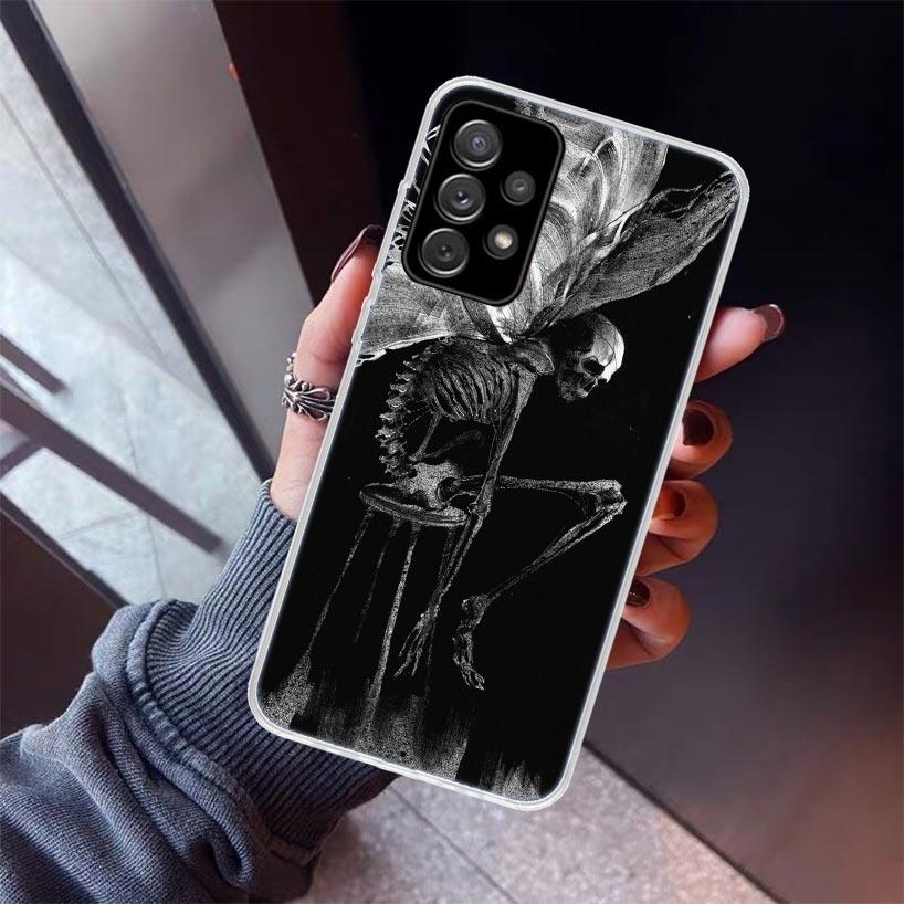 Gothic Fashion Skull Phone Case For Samsung Galaxy A17 A57 A37 A16 A26 A36 A56 A15 A25 A35 A55 A14 A13 A54 A53 A34 A24 A33 A23 G