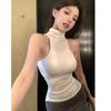 Tops Straps Sexy High Neck Inner Season Strap Waist Chest Pad Slim Sling Vest Women's Summer Halt Back Bottom Shoulder Dig