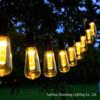 Colorful Solar LED Bubble Bulb String Lights for Outdoor Decor
