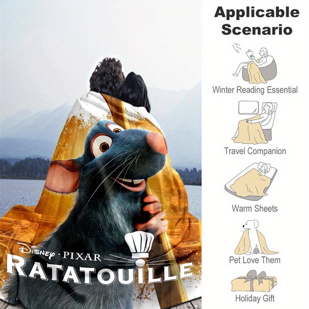 1pc, Disney Ratatouille Blanket Seasonal Gift for Friend, Living Room, Travel, Camping, Car Blankets