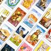Tarot Cards 78pcs Cards Cute Tarot Deck English Visions Divination Borad Games For Family Friends ,Halloween and Christmas Gifts