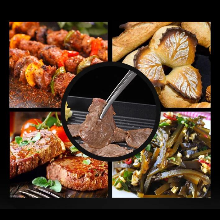 1/2PCS-Kitchen Tongs Stainless Steel Barbecue Tongs Clip BBQ Grill Meat Tongs Cooking Tweezers for Food Utensils Kitchen Tools
