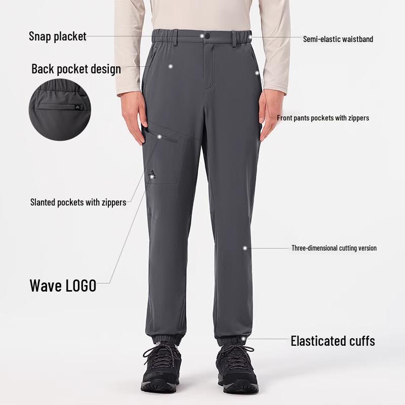 PELLIOT Men's Windproof Waterproof Softshell Cargo Pants